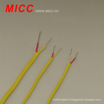 Corde à thermocouple à gaine isolée PVC de type MICC K